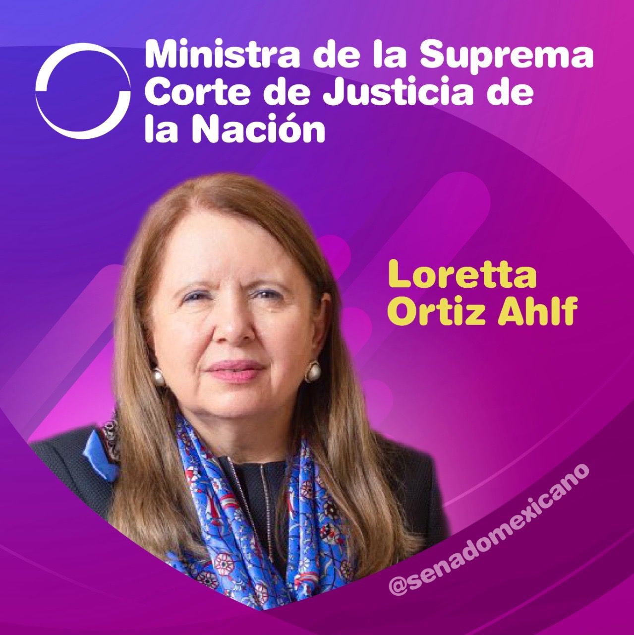 Loretta Ortiz Ahlf Ministra De La Suprema Corte De Justicia De La