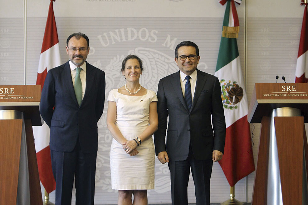Photo of Coinciden México y Canadá en que renegociación del TLCAN será trilateral
