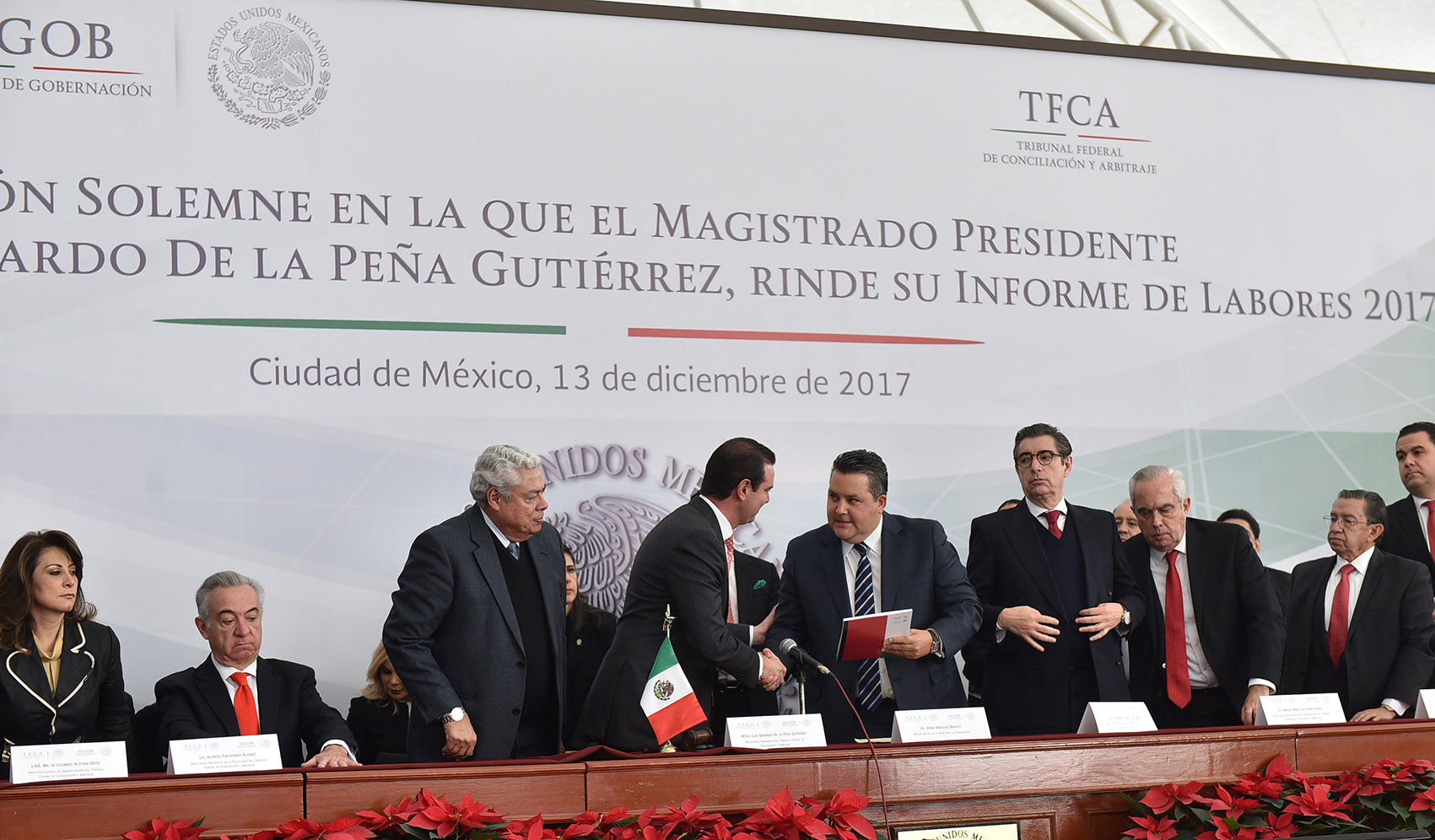 Photo of Rinde el Magistrado Presidente del TFCA Informe de Labores 2017