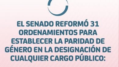 Photo of El Senado reformó 31 ordenamientos para establecer la paridad de género en la designación de cualquier cargo público (2):