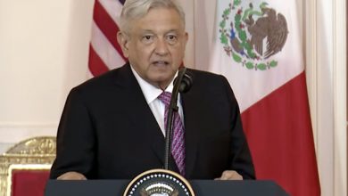 Photo of Mensaje a Medios del Presidente de México, Andrés Manuel López Obrador durante la cena en su honor en la Casa Blanca