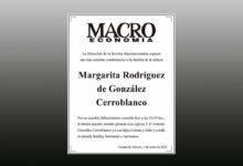 Photo of La Dirección de la Revista Macroeconomía expresa sus más sentidas condolencias a la familia de la señora Margarita Rodríguez de González Cerroblanco