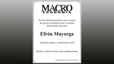 Photo of La Revista Macroeconomía se una a la pena del gremio periodístico por el sensible fallecimiento del señor Efrén Mayorga
