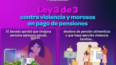 Photo of Ley 3 de 3 contra violencia y morosos en pago de pensiones