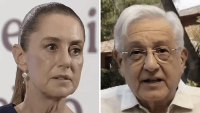 Photo of Sin querer, Claudia se llevó entre los pies a López Obrador al hablar de “la maldita deuda corrupta”