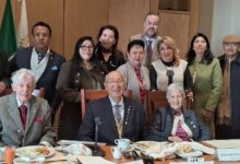 Photo of Julio Faesler Carlisle expone brillante conferencia a los Rotarios sobre el comercio de México