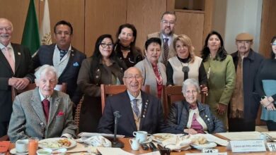 Photo of Julio Faesler Carlisle expone brillante conferencia a los Rotarios sobre el comercio de México